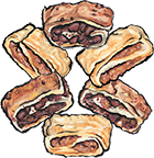 Chocolate and Raspberry Rugelach Cookies Gift Box