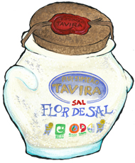 Flor De Sal Sea Salt in Vintage Style Glass Jar