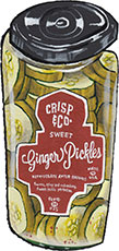 Sweet Ginger Pickles